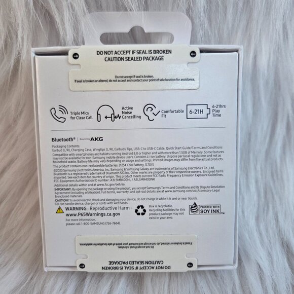 GALAXY BUDS FE Samsung NWT SM-R400NZWAXAR - Picture 7 of 8